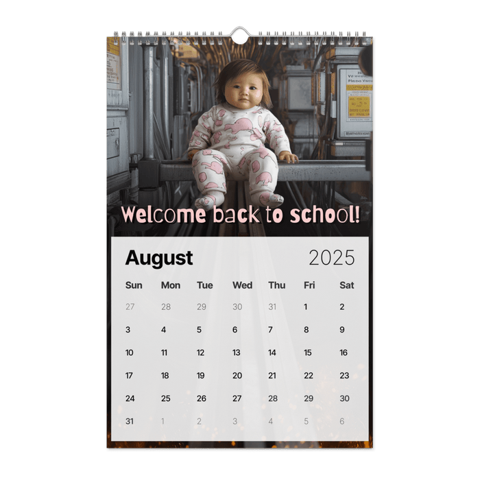Babies In Places They Shouldn't Be Wall calendar (2025) - The Dude Abides® - babies - Babies in places they Shouldn't be - baby