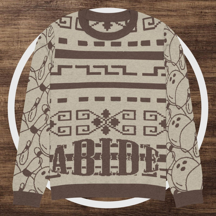 Knitted crew neck sweater - The Dude Abides® -