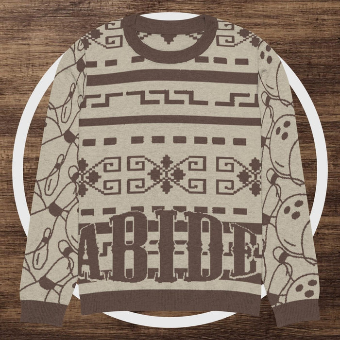 Knitted crew neck sweater - The Dude Abides® -