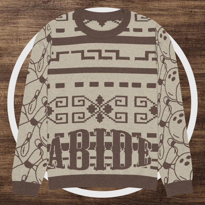 Knitted crew neck sweater - The Dude Abides® -