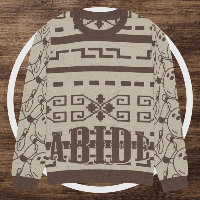 Knitted crew neck sweater - The Dude Abides® -