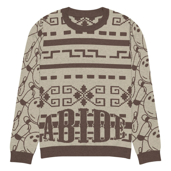 Knitted crew neck sweater - The Dude Abides® -
