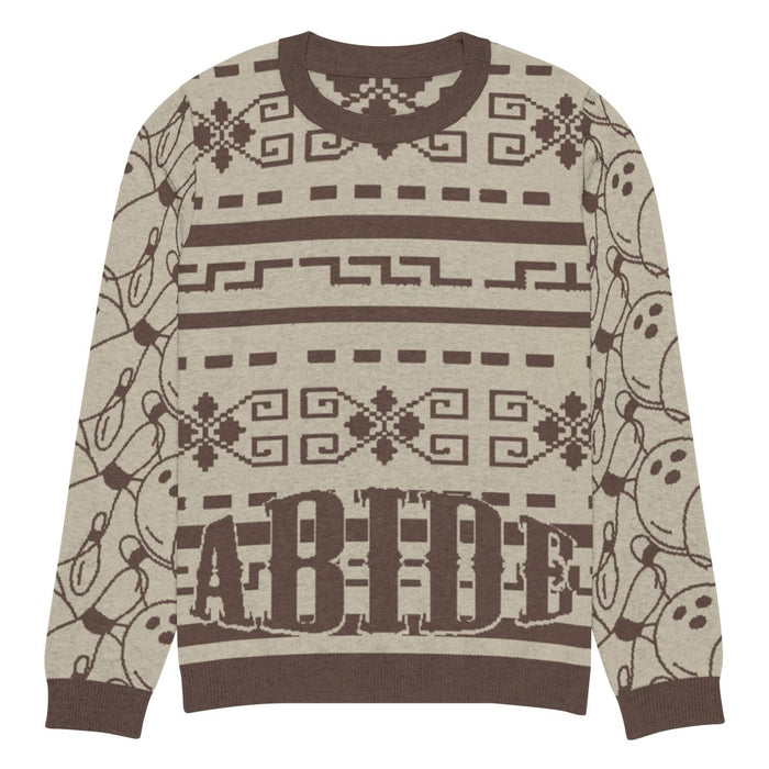 Knitted crew neck sweater - The Dude Abides® -