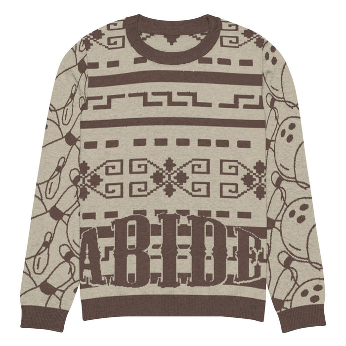 Knitted crew neck sweater - The Dude Abides® -