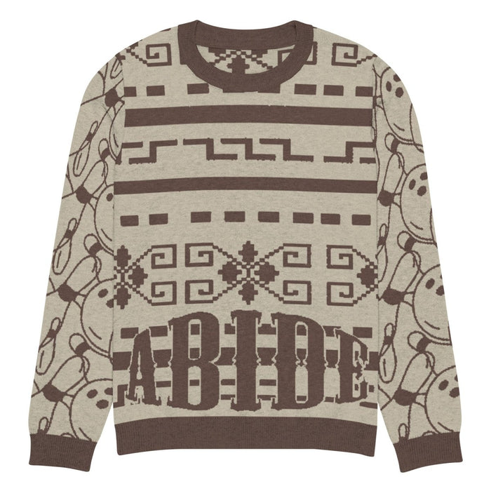 Knitted crew neck sweater - The Dude Abides® -