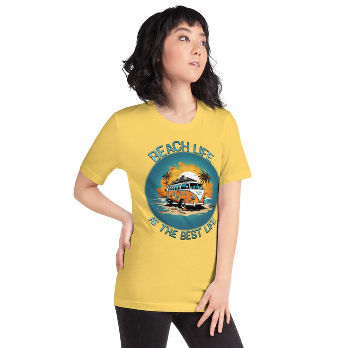 Retro Beach Life Tee: Cruise the Coast with a 60s Surf Van - The Dude Abides® - T-shirt - 60's classic - adventure - Beach