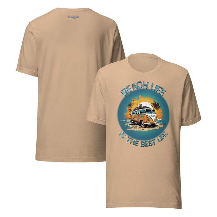 Retro Beach Life Tee: Cruise the Coast with a 60s Surf Van - The Dude Abides® - T-shirt - 60's classic - adventure - Beach