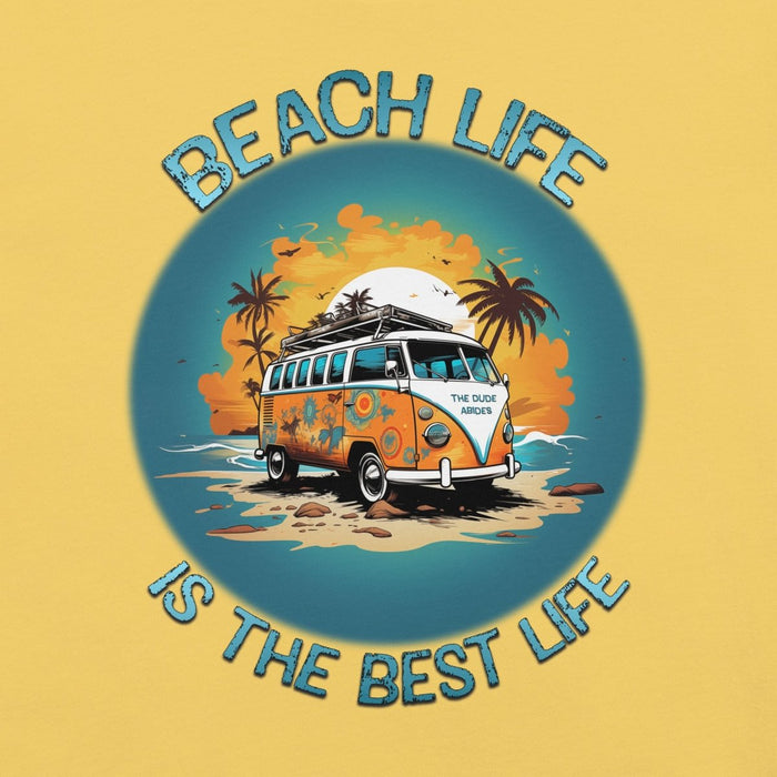 Retro Beach Life Tee: Cruise the Coast with a 60s Surf Van - The Dude Abides® - T-shirt - 60's classic - adventure - Beach
