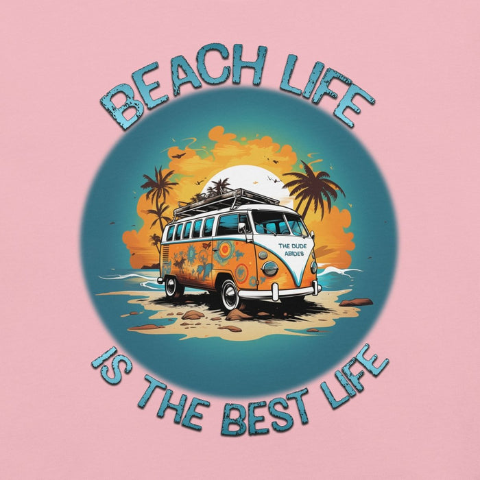 Retro Beach Life Tee: Cruise the Coast with a 60s Surf Van - The Dude Abides® - T-shirt - 60's classic - adventure - Beach