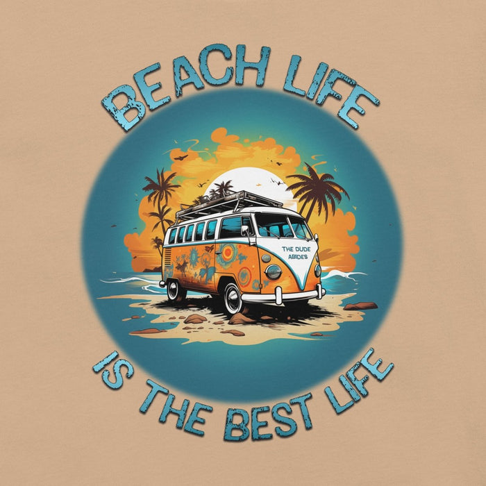 Retro Beach Life Tee: Cruise the Coast with a 60s Surf Van - The Dude Abides® - T-shirt - 60's classic - adventure - Beach