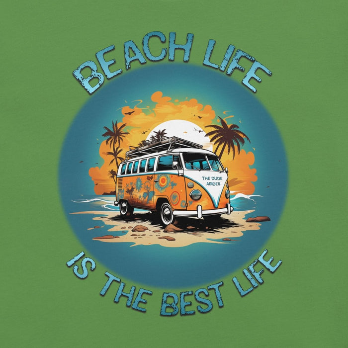 Retro Beach Life Tee: Cruise the Coast with a 60s Surf Van - The Dude Abides® - T-shirt - 60's classic - adventure - Beach