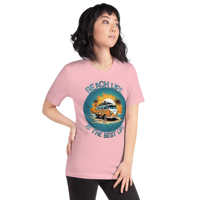 Retro Beach Life Tee: Cruise the Coast with a 60s Surf Van - The Dude Abides® - T-shirt - 60's classic - adventure - Beach