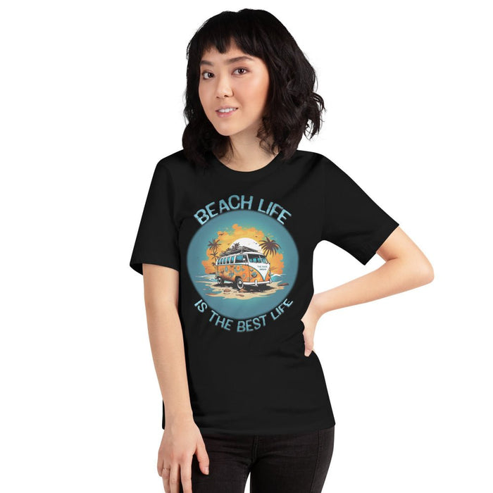 Retro Beach Life Tee: Cruise the Coast with a 60s Surf Van - The Dude Abides® - T-shirt - 60's classic - adventure - Beach