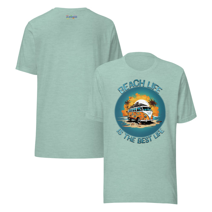 Retro Beach Life Tee: Cruise the Coast with a 60s Surf Van - The Dude Abides® - T-shirt - 60's classic - adventure - Beach