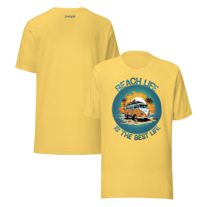 Retro Beach Life Tee: Cruise the Coast with a 60s Surf Van - The Dude Abides® - T-shirt - 60's classic - adventure - Beach