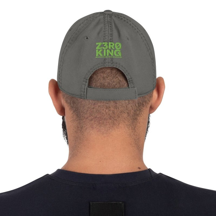 Z3R0 KING Distressed Dad Hat - The Dude Abides® - Resist - Wopr -