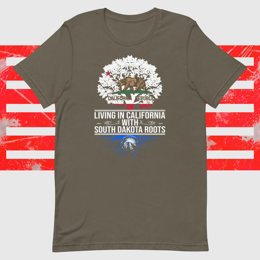 Living In California With South Dakota Roots - The Dude Abides - T-shirt - california - clever - design