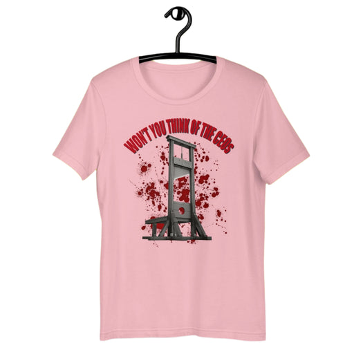 Won't You Think Of The CEOs - The Dude Abides - T-shirt - blood - capitalism - capitalists pink