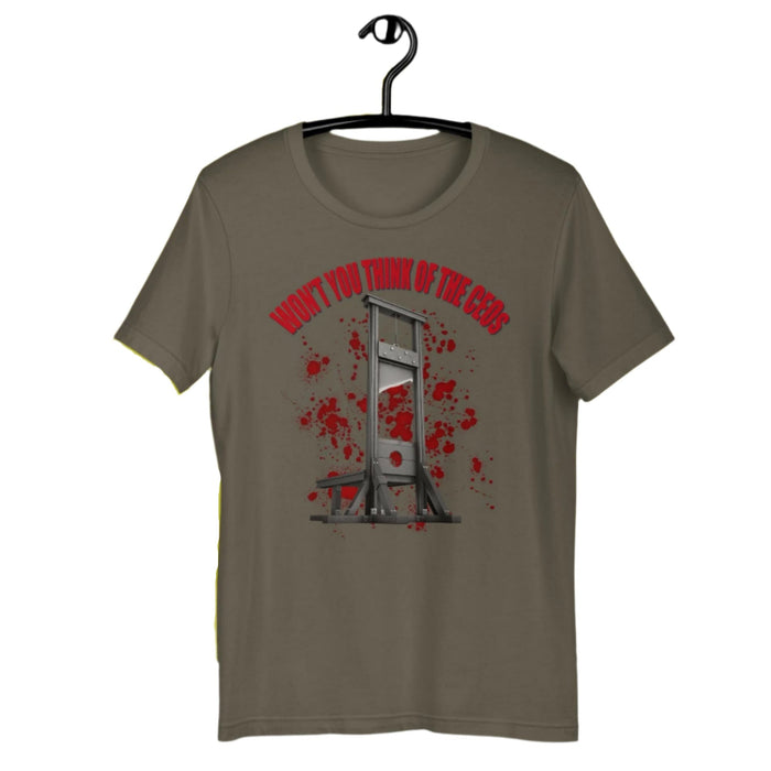 Won't You Think Of The CEOs - The Dude Abides - T-shirt - blood - capitalism - capitalists-Army
