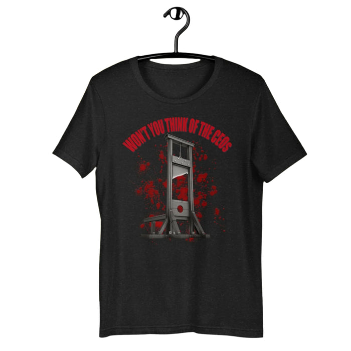 Won't You Think Of The CEOs - The Dude Abides - T-shirt - blood - capitalism - capitalists