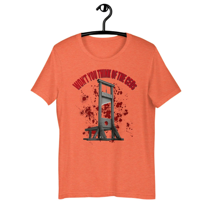 Won't You Think Of The CEOs - The Dude Abides - T-shirt - blood - capitalism - capitalists