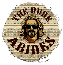 The Dude Abides Logo