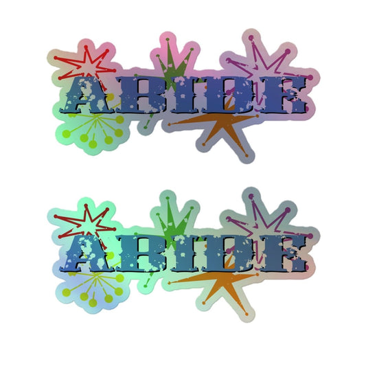 Abide Design Holographic stickers - The Dude Abides - Sticker - abide - abide design - Abide The Dude