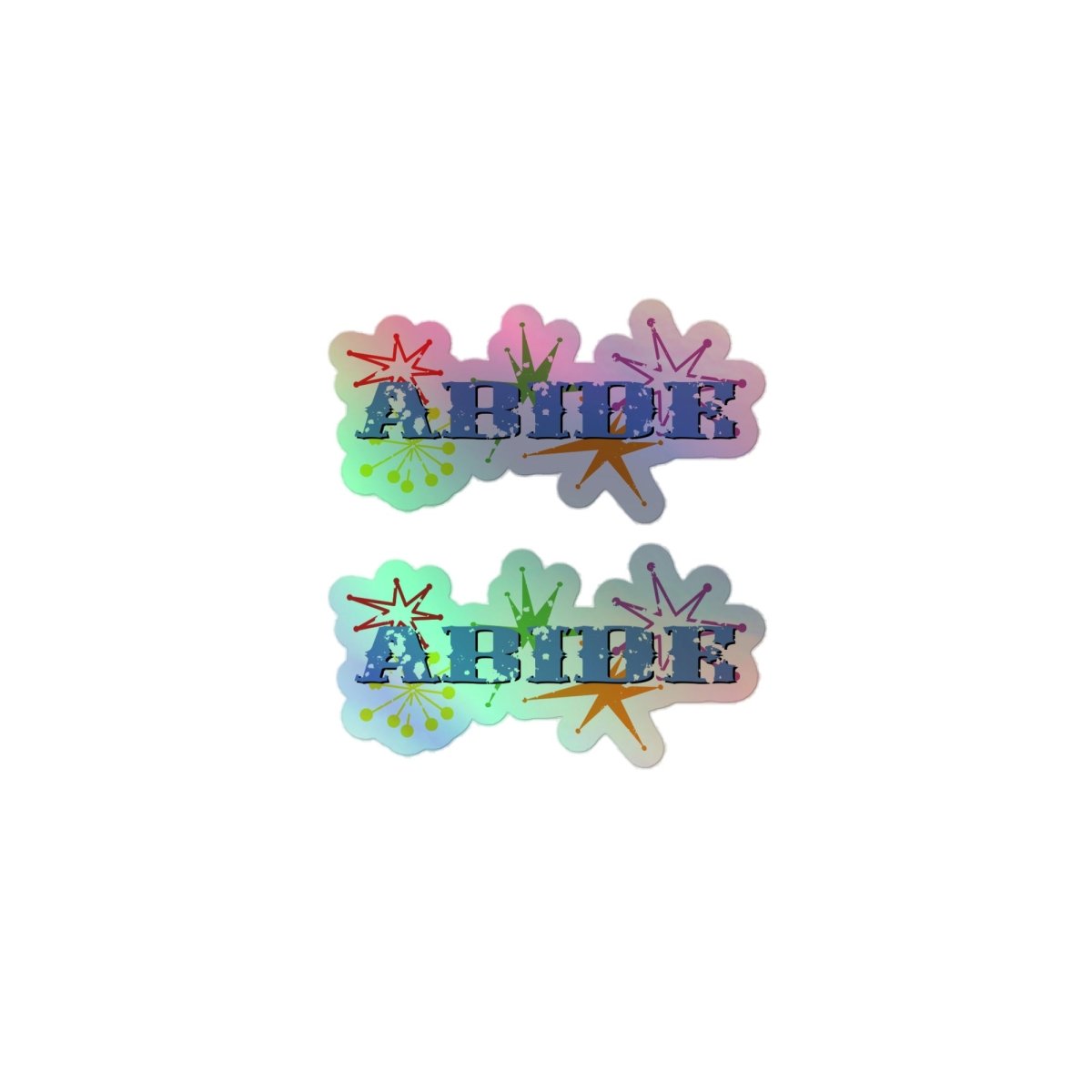Abide Design Holographic stickers - The Dude Abides - Sticker - abide - abide design - Abide The Dude