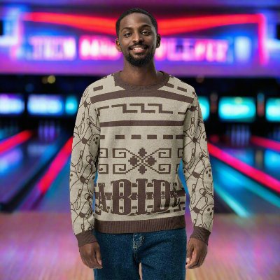 Abide & Roll: The Dude’s Knitted Bowling Sweater That Really Ties Your Look Together - The Dude Abides® - Sweater - abide - abide dude - Abide sweater