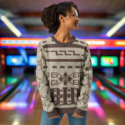 Abide & Roll: The Dude’s Knitted Bowling Sweater That Really Ties Your Look Together - The Dude Abides® - Sweater - abide - abide dude - Abide sweater