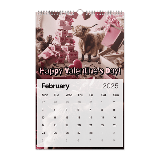 Absurd Mini Cow Mayhem Calendar: A Big Lebowski - Style Phenomenon Wall Calendar (2025) - The Dude Abides® - Print Material - 2025 gifts - Absurd Miniature Highland Cow Calendar - bizarre predicaments