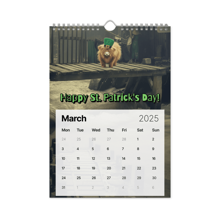 Absurd Mini Cow Mayhem Calendar: A Big Lebowski - Style Phenomenon Wall Calendar (2025) - The Dude Abides® - Print Material - 2025 gifts - Absurd Miniature Highland Cow Calendar - bizarre predicaments