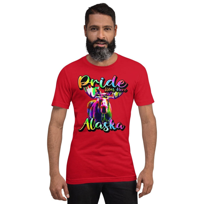 Alaska State Animal - Pride Lives Here Design Unisex t-shirt - The Dude Abides - T-Shirt - Birthday Gift - boyfriend - Celebrating diversity and inclusivity through pride-themed products