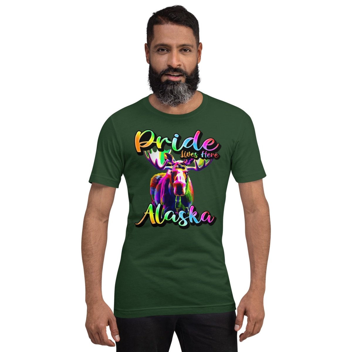 Alaska State Animal - Pride Lives Here Design Unisex t-shirt - The Dude Abides - T-Shirt - Birthday Gift - boyfriend - Celebrating diversity and inclusivity through pride-themed products