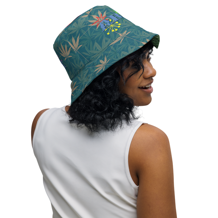 Wake 'N' Bake/Late Night Baking Reversible bucket hat