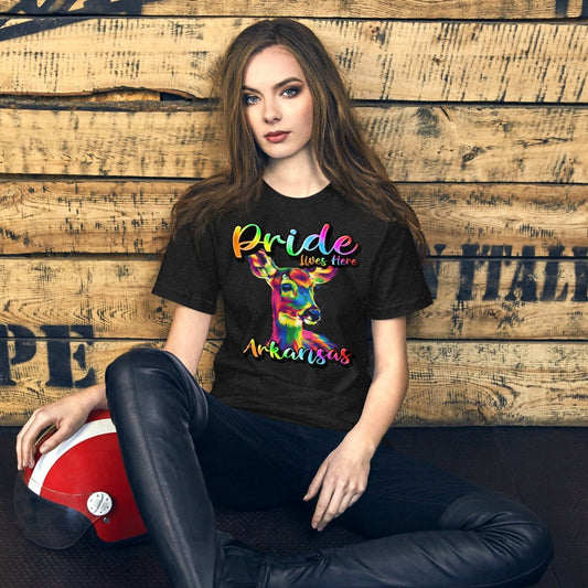 Arkansas State Animal - Pride Lives Here Design Unisex t-shirt - The Dude Abides - T-Shirt - Birthday Gift - boyfriend - Celebrating diversity and inclusivity through pride-themed products