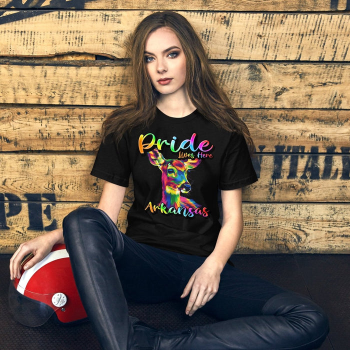 Arkansas State Animal - Pride Lives Here Design Unisex t-shirt - The Dude Abides - T-Shirt - Birthday Gift - boyfriend - Celebrating diversity and inclusivity through pride-themed products