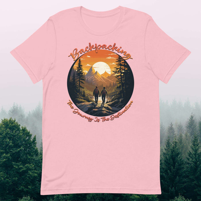 Backpacking: The Journey Is The Destination - The Dude Abides - T-shirt - Backpacking essentials - Camping gear