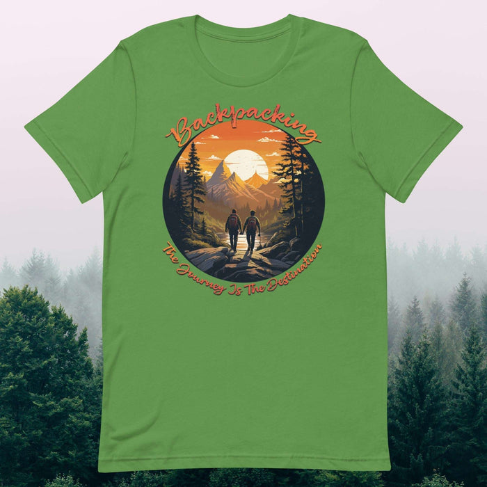 Backpacking: The Journey Is The Destination - The Dude Abides - T-shirt - Backpacking essentials - Camping gear