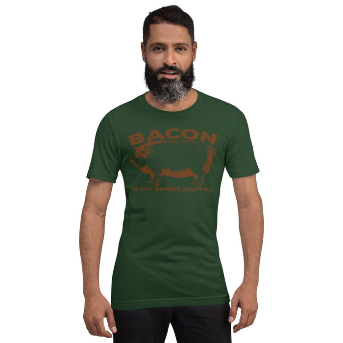 Bacon Is My Spirit Animal Unisex t-shirt - The Dude Abides - T-shirt - bacon - bacon apparel - bacon connoisseurs