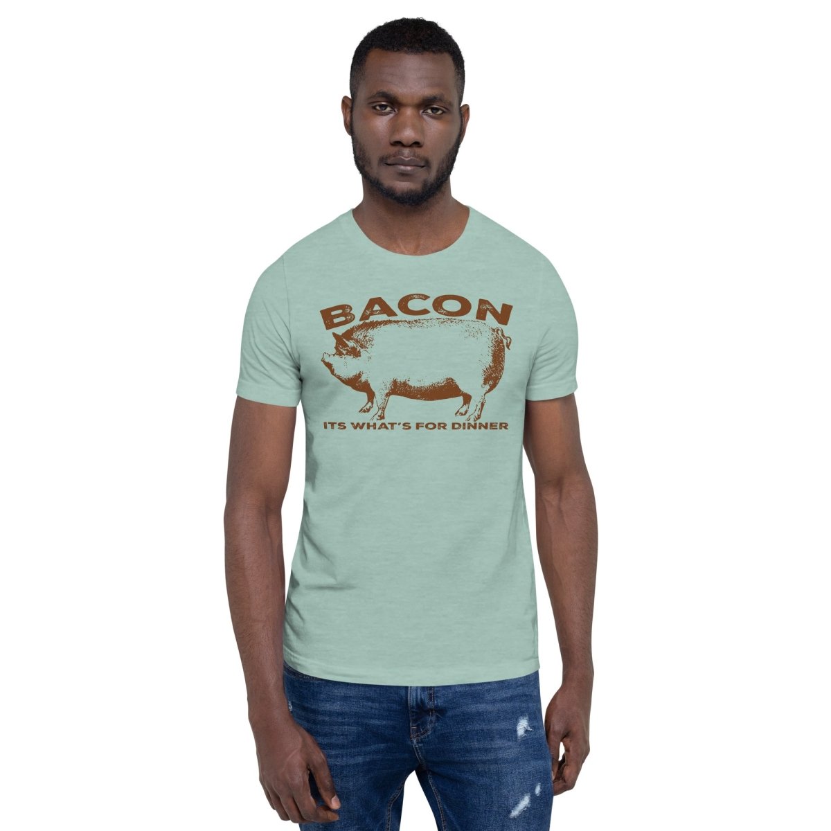 Bacon, Its What's For Dinner Unisex t-shirt - The Dude Abides - T-shirt - bacon - bacon apparel - bacon connoisseur's fashion statement