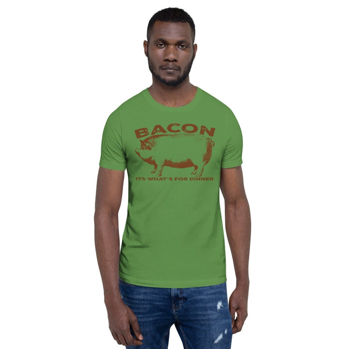 Bacon, Its What's For Dinner Unisex t-shirt - The Dude Abides - T-shirt - bacon - bacon apparel - bacon connoisseur's fashion statement