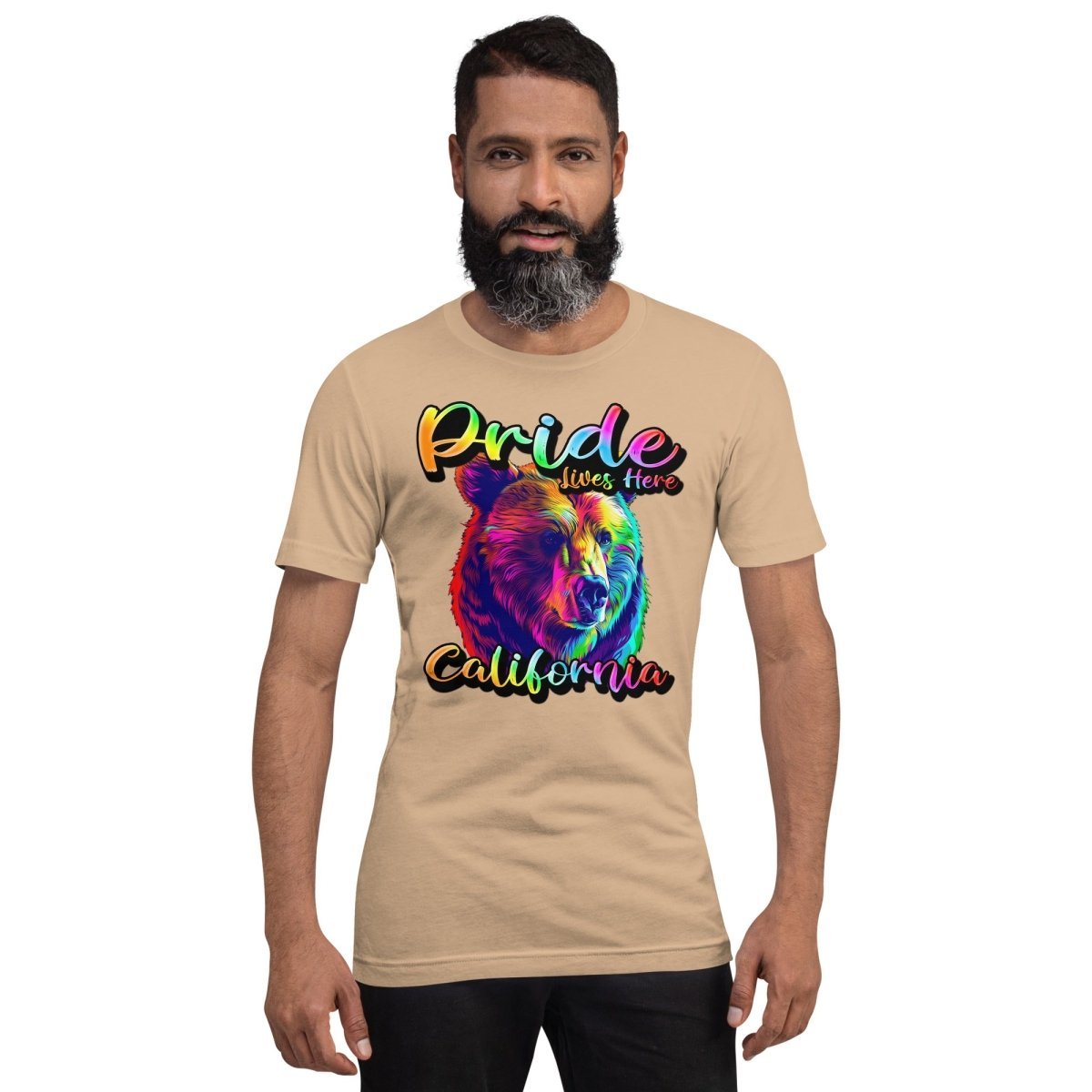 California State Animal - Pride Lives Here Design Unisex t-shirt - The Dude Abides - T-Shirt - Birthday Gift - boyfriend - Celebrating diversity and inclusivity through pride-themed products