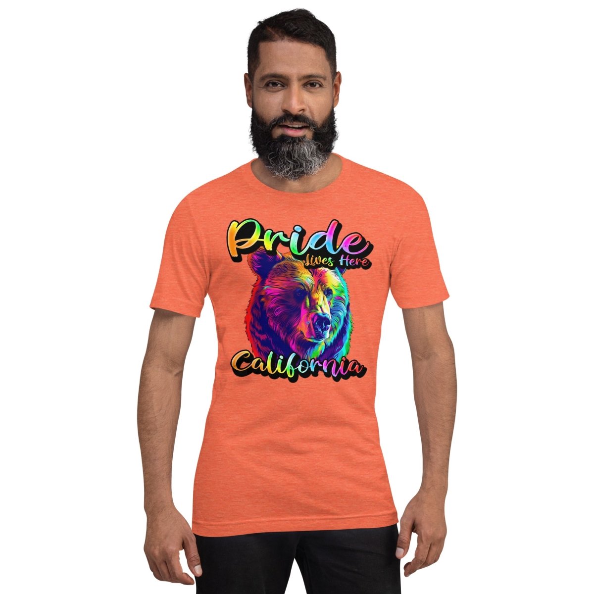 California State Animal - Pride Lives Here Design Unisex t-shirt - The Dude Abides - T-Shirt - Birthday Gift - boyfriend - Celebrating diversity and inclusivity through pride-themed products