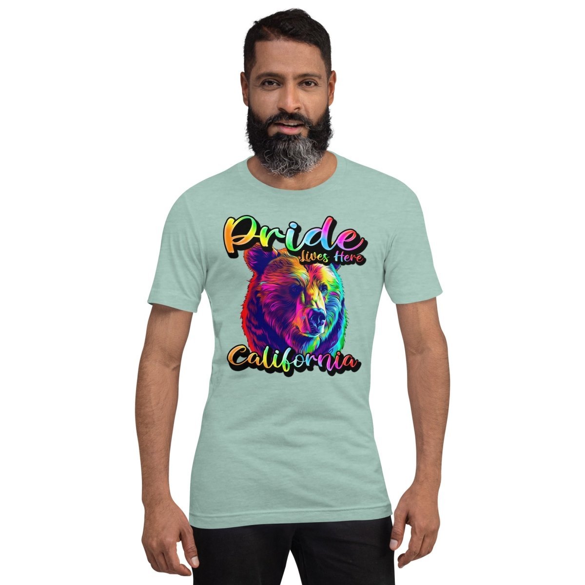 California State Animal - Pride Lives Here Design Unisex t-shirt - The Dude Abides - T-Shirt - Birthday Gift - boyfriend - Celebrating diversity and inclusivity through pride-themed products