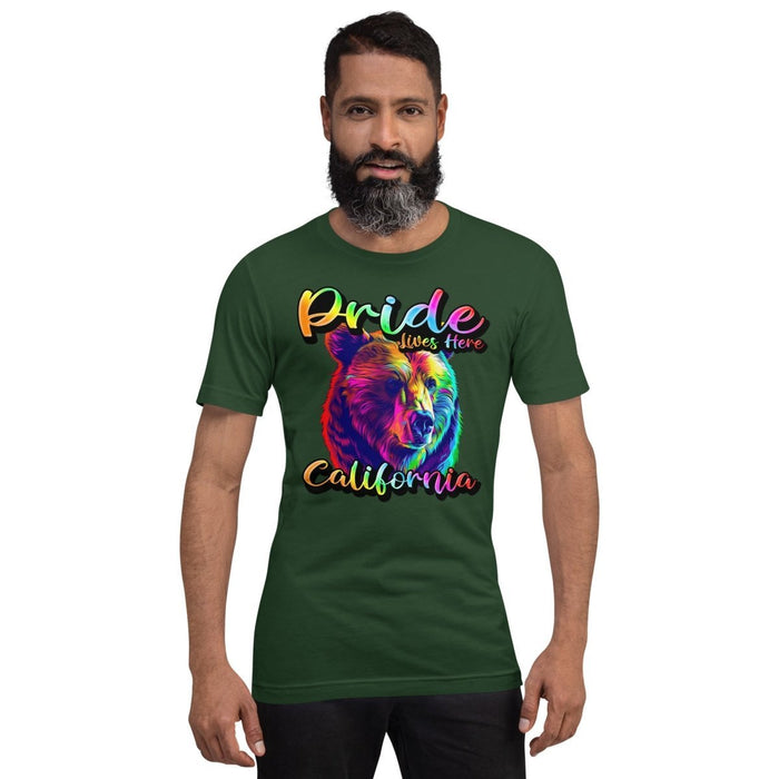 California State Animal - Pride Lives Here Design Unisex t-shirt - The Dude Abides - T-Shirt - Birthday Gift - boyfriend - Celebrating diversity and inclusivity through pride-themed products