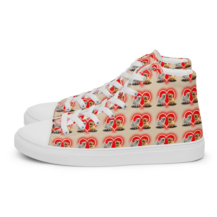 Chihuhua Love Women’s high top canvas shoes - The Dude Abides - Shoes - chihuahua - dog - puppy