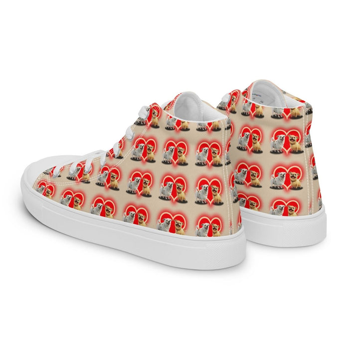 Chihuhua Love Women’s high top canvas shoes - The Dude Abides - Shoes - chihuahua - dog - puppy