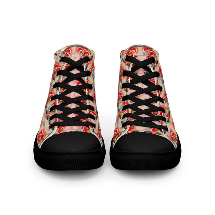 Chihuhua Love Women’s high top canvas shoes - The Dude Abides - Shoes - chihuahua - dog - puppy