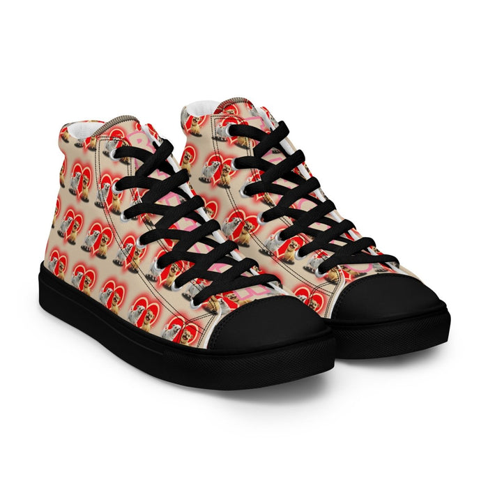 Chihuhua Love Women’s high top canvas shoes - The Dude Abides - Shoes - chihuahua - dog - puppy